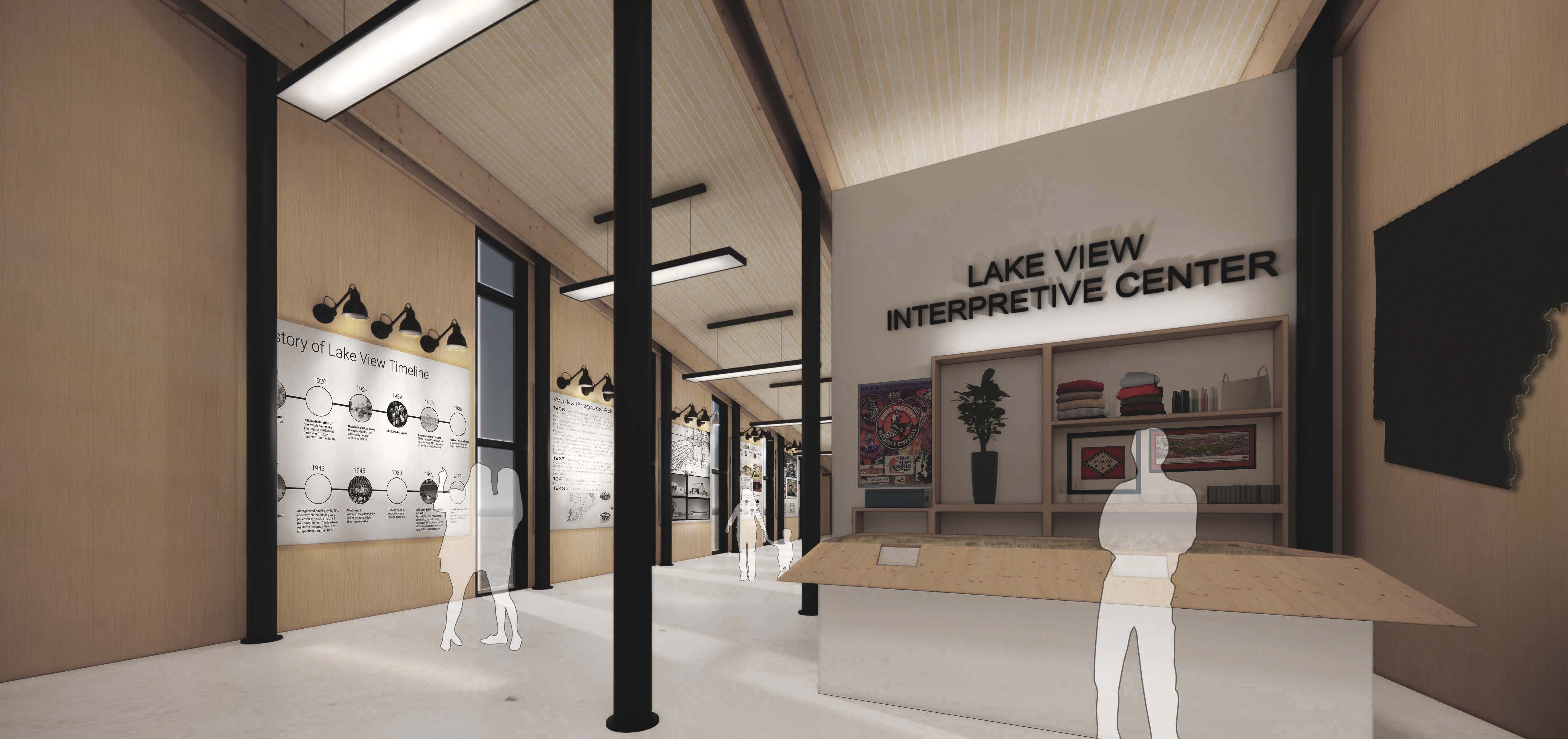 Lake View Interpretive Center interior